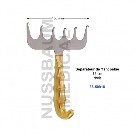 Décolleur de Yancoskie 18 cm droit distribué par Nussbaum Médical