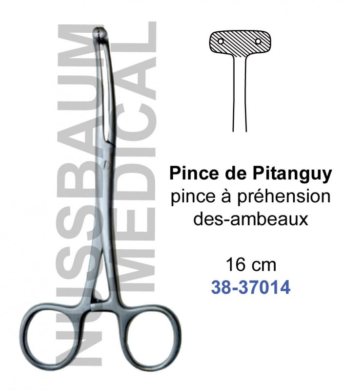 Pince Pitanguy à préhension de lambeaux