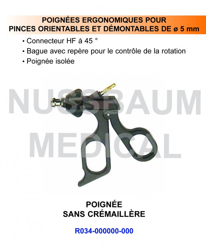 Poignée sans crémaillère