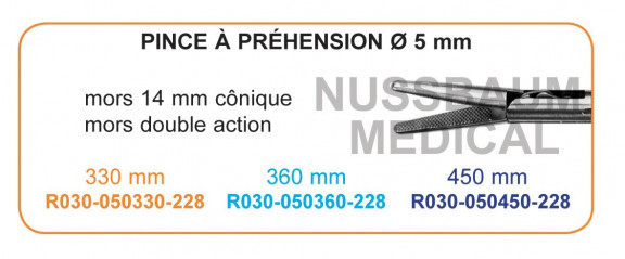 Inserts préhension Mors 14 mm conique, double action distribués par Nussbaum Médical