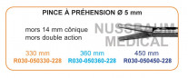 Inserts ø 5 mm pince à préhension Mors 14mm conique double action