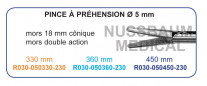 Inserts ø 5 mm pince à préhension Mors 18 mm conique double action Inserts ø 5 mm pince à préhension Mors 18 mm conique double action