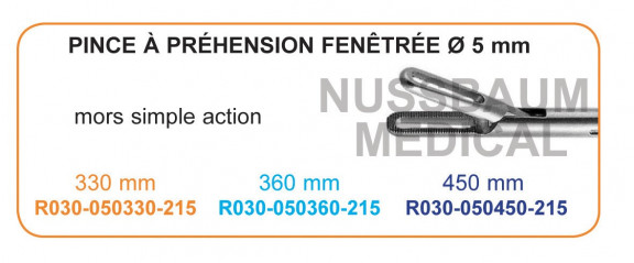 Inserts préhension, Mors fenêtré, simple action distribué par Nussbaum Médical