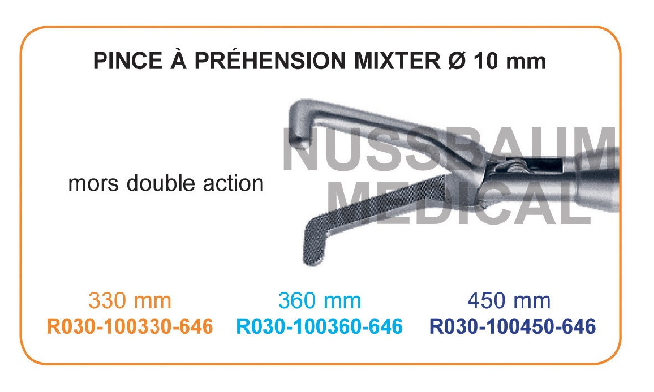 Inserts ø 10 mm pince à préhension Mixter mors double action