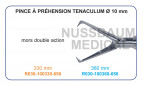 Inserts ø 10 mm pince à préhension Tenaculum mors double action