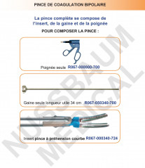 Pince bipolaire démontable Powergrip distribuée par Nussbaum Médical
