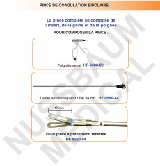 Pince bde coagulation bipolaire distribuée par Nussbaum Médical