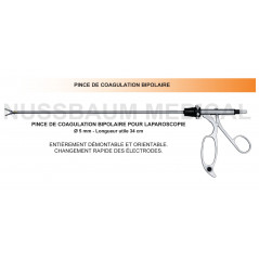 Pince bde coagulation bipolaire distribuée par Nussbaum Médical