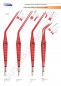 Pinces bipolaires Non-Stick Red coudées grand angle