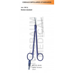Ciseaux bipolaires standards 18 cm distribués par Nussbaum Médical