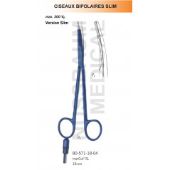 Ciseaux bipolaires Slim 18 cm distribués par Nussbaum Médical