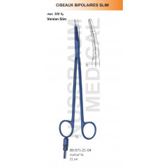 Ciseaux bipolaires Slim 21 cm distribués par Nussbaum Médical