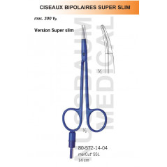 Ciseaux bipolaires Super Slim 14 cm distribués par Nussbaum Médical