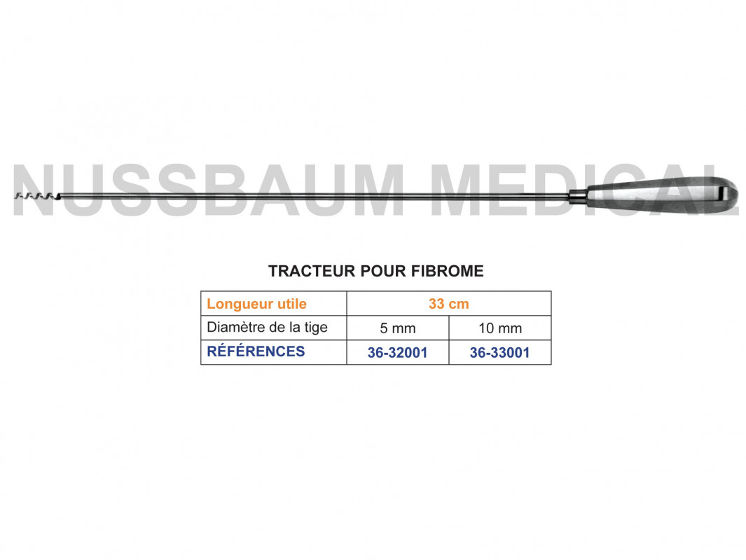 Tracteur pour fibrome
