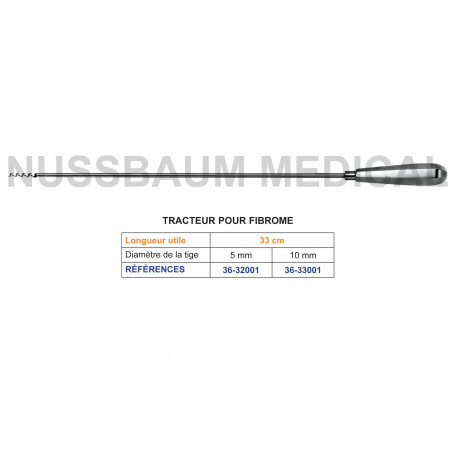 Tracteur pour fibrome distribué par Nussbaum Médical