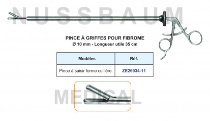 Pinces à griffes  pour fibrome distribué par Nussbaum Médical