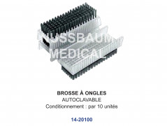 Brosses à ongles réutilisables distribuées par Nussbaum Médical