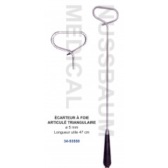 Ecarteur à foie articulé triangle 47 cm distribué par Nussbaum Médical