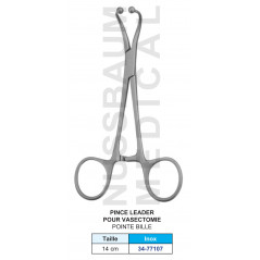 Pince Leader pour vasectomie 14 cm distribuée par Nussbaum Médical
