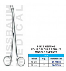 Pince Heiming pour calculs rénaux enfants distribuée par Nussbaum Médical