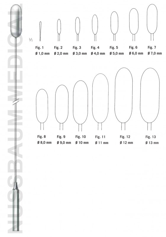 Dilatateur Bakes pour voies biliaires Dilatateur Bakes pour voies biliaires
