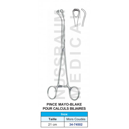 Pince Mayo-Blake pour calculs biliaires