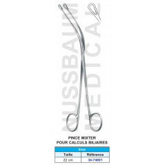 Pince Mixter pour les calculs biliaires distribuée par Nussbaum Médical