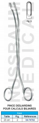Pince Desjardins 23 cm pour calculs biliaires distribuée par Nussbaum Médical