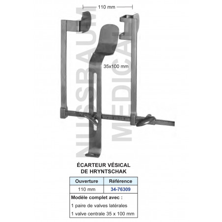 Ecarteur vésical de Hryntschak distribué par Nussbaum Médical