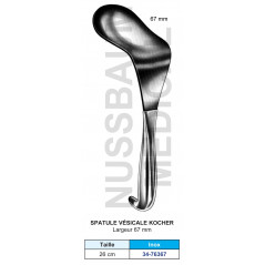 Spatule vésicale Kocher 26 cm largeur 67 mm distribuée par Nussbaum Médical