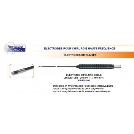 Electrodes Bipolaires pour Hystéroscopie