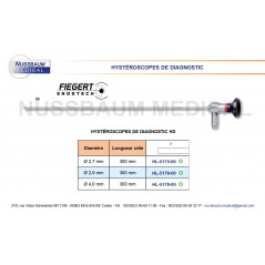 Hystéroscopes de diagnostic HD