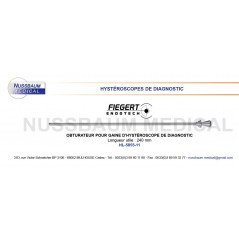 Obturateur pour Gaine d'Hystéroscope de diagnostic distribué par Nussbaum Médical