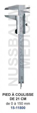 Pied à coulisse de 21cm distribué par Nussbaum Médical