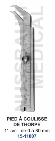 Pied à coulisse de Thorpe 11cm distribué par Nussbaum Médical