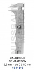 Pied à coulisse de Jameson (aussi appelé Calibreur de Jameson) de 9,5 cm distribué par Nussbaum Médical
