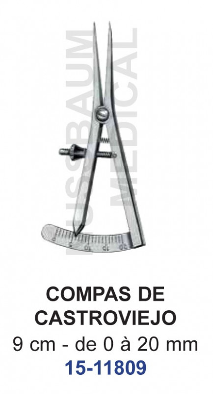 Compas de Castroviejo Droit 9 cm