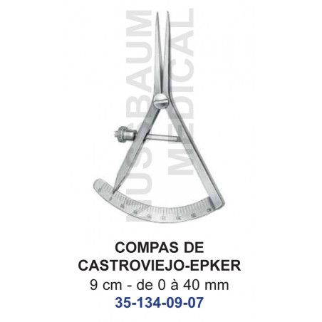 Compas de Castroviejo-Epker 9 cm distribué par Nussbaum Médical