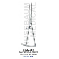 Compas de Castroviejo-Epker 18 cm distribué par Nussbaum Médical