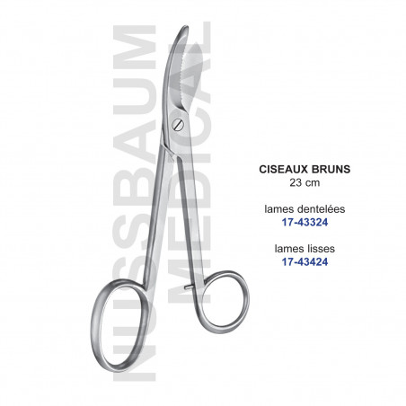Ciseaux à plâtre Bruns distribués par Nussbaum Médical