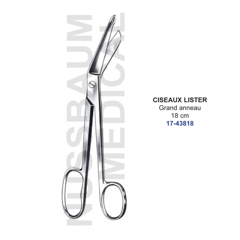 Ciseaux Lister Grand Anneau