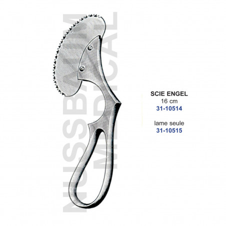 Scie à plâtre manuelle Engel distribuée par Nussbaum Médical