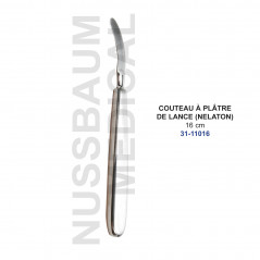 Couteau à plâtre de Lance (Nelaton) distribué par Nussbaum Médical