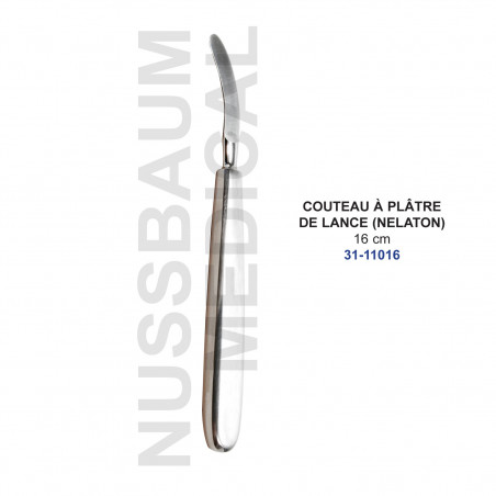 Couteau à plâtre de Lance (Nelaton) distribué par Nussbaum Médical