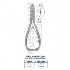 Pince à ongles avec système de fermeture