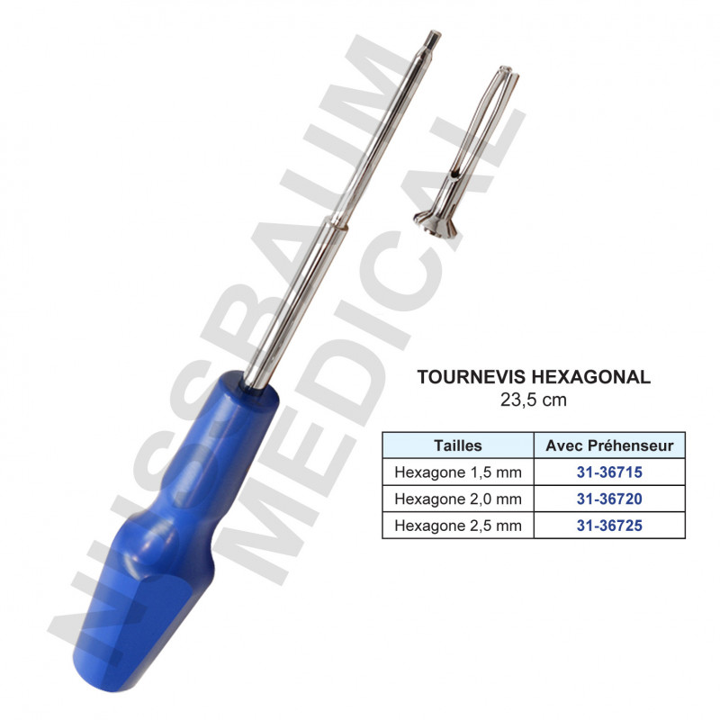 Tournevis hexagonal 23,5 cm