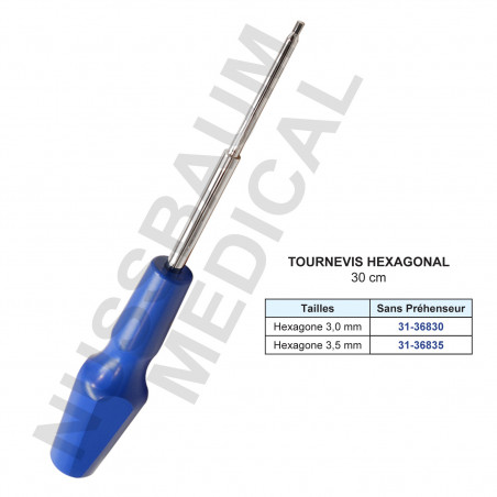 Tournevis hexagonal 30 cm
