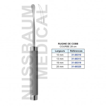 Rugine de Cobb 28 cm