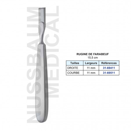 Rugine de Farabeuf 15,5 cm