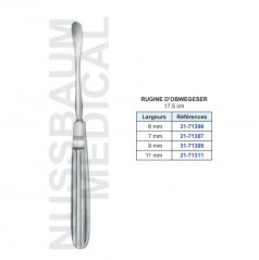 Rugine d'Obwegeser 17,5  cm de 6 à 11 mm distribuée par Nussbaum Médical